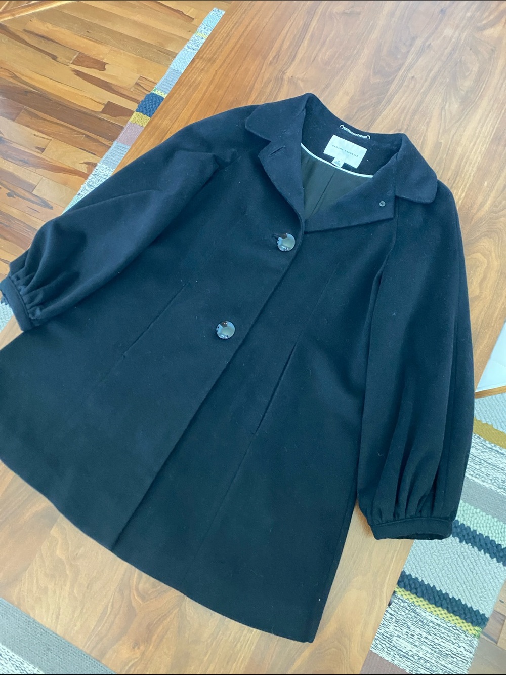 Banana Republic Wool Blend Coat Size Small - Picture 5 of 9